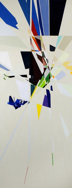 Rebecca Norton, “When Riding,” 2011. 70 x 26 1/2”. Oil on canvas.