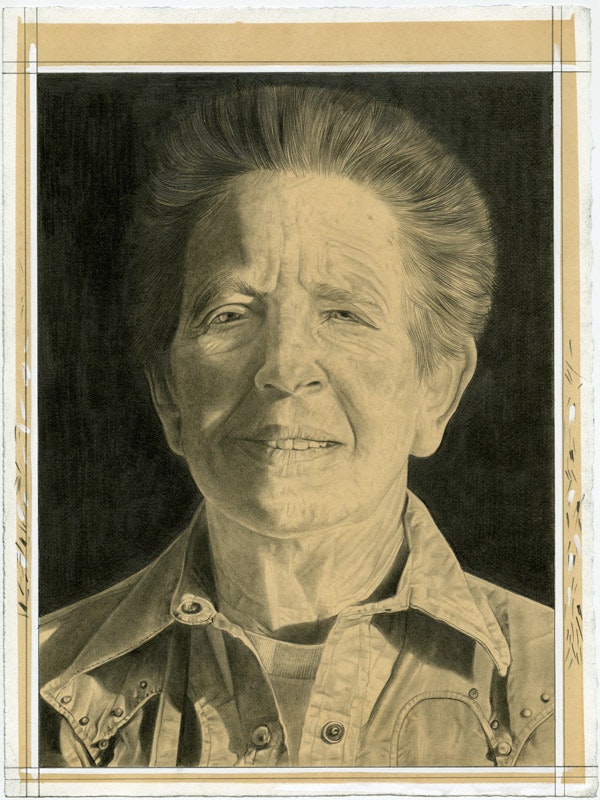Portrait of the Artist. Pencil on paper by Phong Bui.