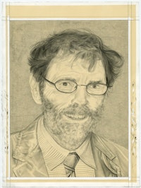 Portrait of the Artist. Pencil on paper by Phong Bui.