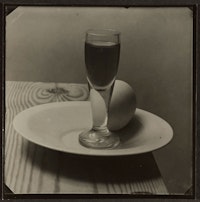 Josef Sudek, “Still Life (Egg and glass),” 1950-1954.
Gelatin silver print, 9.1 x 9.2 cm. Art Gallery of Ontario.
