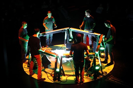 Mantra Percussion performing at BAM. Photo: Mike Benigno.