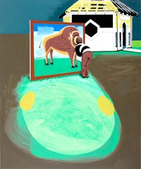 David Humphrey, “Cut Out,” 2012. Acrylic on canvas, 72 x 60”.