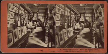 M. Knoedler & Co. (interior.) C. 1860, albumen print.