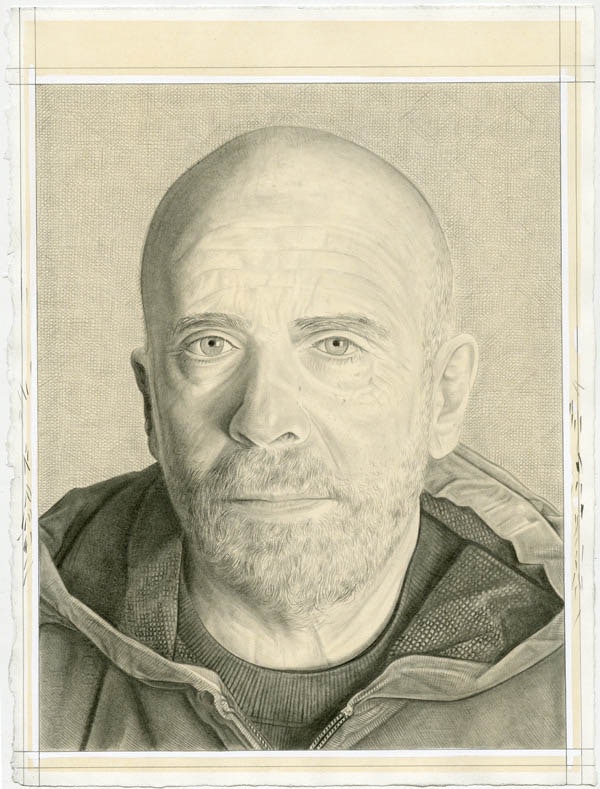 <p>Portrait of the artist. Pencil on paper by Phong Bui.</p>