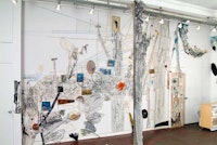 Installation view, <i>Out of Line</i>, Susanna Heller, Sideshow Gallery.