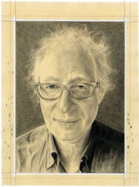 <p>Portrait of Terry Winters. Pencil on paper by Phong Bui. </p>