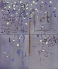 Carl Palazzolo, Ã¢â‚¬Å“Aesop,Ã¢â‚¬Â� 2011. Oil, acrylic, ink and pencil on canvas, 72 x 60Ã¢â‚¬Â�. Courtesy of the artist and Lennon, Weinberg Gallery.