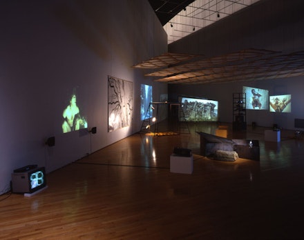 Joan Jonas, <i>Revolted by the thought of known places</i>, Installation, 1992/2003. Collection of the Stedelijk Museum Amsterdam.
 

