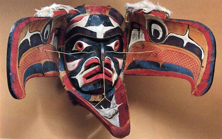 Kwakiutl transformation mask. Source: Aldona Jonaitis 1991: pp. 42, 43.