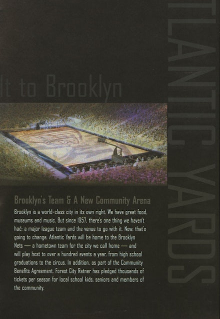 An excerpt from a 2007 Atlantic Yards promotional flier.
