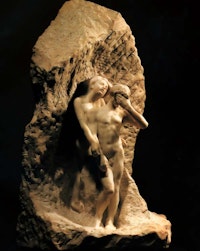 August Rodin, <em>Orpheus and Eurydice</em>, 1893, marble, 127 cm. New York: Metropolitan Museum of Art. Image (c) The Metropolitan Museum of Art.