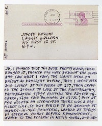 Ad Reinhardt to Joseph Kosuth, March 10, 1967. 