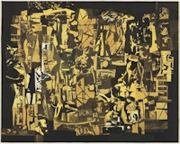 Ad Reinhardt, Newsprint Collage, 1940. In the collection of MoMA. Estate of Ad Reinhardt, ARS.