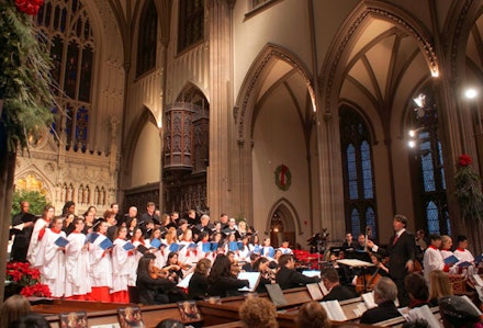 The Choir of Trinity Wall Street directed by Julian Wacher. Photo by Pete Matthews.