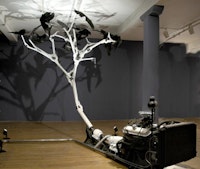 Jonathan Schipper, Firebird (2006-2007). Installation view. Courtesy of Pierogi.