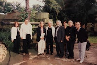 Sarajevo, Kim Levin representing AICA for Ars Aevi, July 2001.