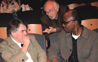 Yacouba KonatÃƒÂ©, President of AICA (2008 Ã¢â‚¬â€œ 2011) with Christophe Domino (left) and Adriano Vilata.