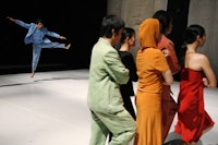 Le Vu Long/Together Higher performs at Dance Theater Workshop. Photograph by Julieta Cervantes.