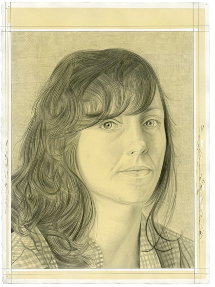 Portrait of Rachael Rakes. Pencil on paper by Phong Bui.