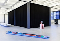 16mm theater installation in the show <em>A Paradise Built in Hell</em> at Kunstverein in Hamburg.