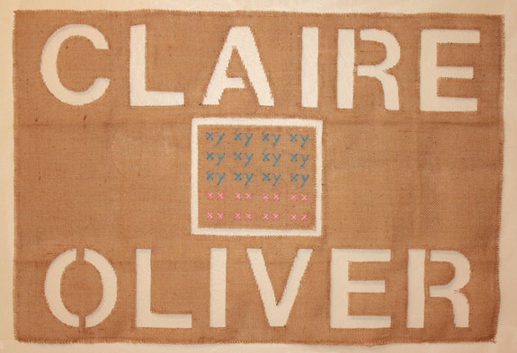 Claire Oliver gallery, poster by Madeline Stone.