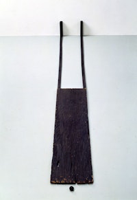 James Lee Byars, “Self-Portrait.” ca. 1959. Painted wood, bread. Six parts, overall: 9 x 13 x 78 1/2”. Courtesy Michael Werner Gallery, New York and London.