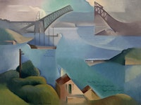 Dorrit Black, “The Bridge,” 1930. Oil on canvas on board, 60 × 81cm. Art Gallery of South Australia, Adelaide. Courtesy of the Art Gallery of South Australia.