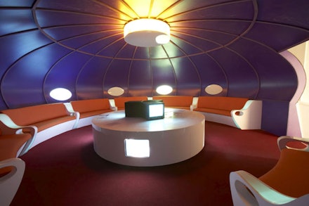 Markus Copper, “Futuro Lounge.” <em>Arctic Hysteria</em>, 2008. Photo courtesy of MoMA PS1.