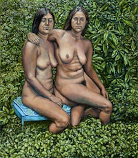 <p>Shirley Gorelick, “Two Sisters I,” 1976. Acrylic on canvas. 80 × 695/8˝.</p>
