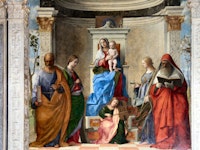 Giovanni Bellini, “The Sacred Conversation,” San Zaccaria Altarpiece, 1505. Oil on wood.