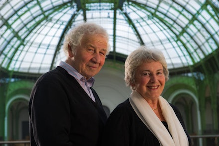 Portrait of Ilya and Emilia Kabakov at the Grand Palais. 