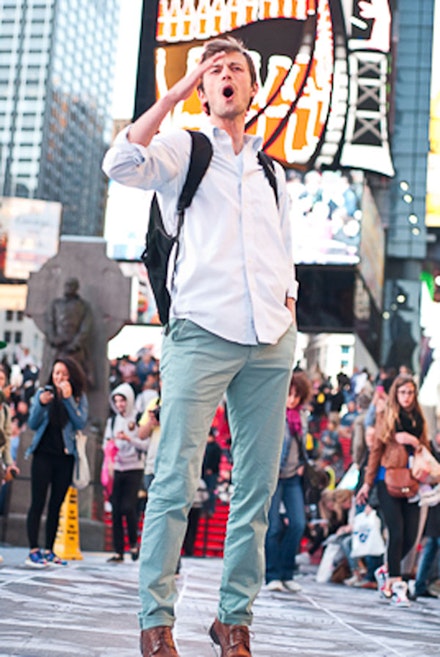 Adam Falkner - Times Square. Photo: Syreeta McFadden.