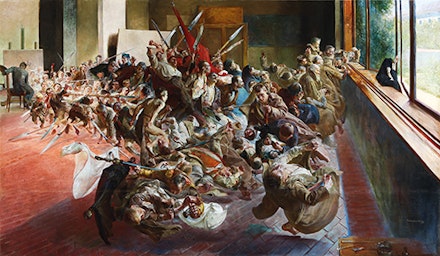 Jacek Malczewski, “Melancholia (Melancholy)” (1890 – 94). Oil on canvas, 54 3/4 × 94 1/2