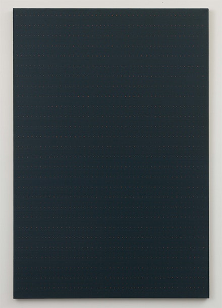 Porfirio DiDonna, <em>Untitled (PDN 63)</em>, 1976. Acrylic and graphite on canvas, 72 x 48 in. Courtesy Elizabeth Harris.