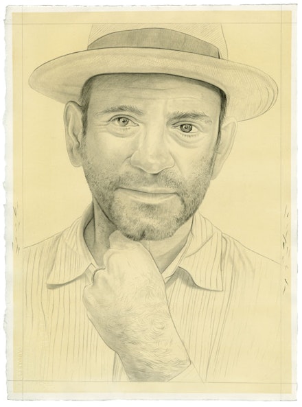 Portrait of Alexander Nagel. Pencil on paper by Phong Bui.