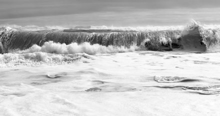 Clifford Ross, Hurricane LII, 2009. Archival pigment print, 73 × 129 in. Courtesy the artist. © Clifford Ross Studio.