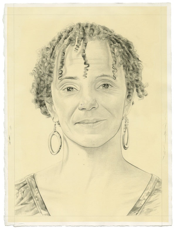 Portrait of the artist. Pencil on paper by Phong Bui. From a photo by Taylor Dafoe.