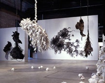Petah Coyne: Above and Beneath the Skin, installation view at SculptureCenter, (2005). Photo courtesy of Wit Mckay (2005).