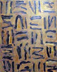 Bob Witz, “Nietsche-Pollock,” oil on canvas. Courtesy of Studio 128 Gallery.