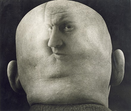 Georgy Petrusov, Caricature of Alexander Rodchenko, 1933–34, gelatin silver print. Collection of Alex Lachmann. Artwork © Georgy Petrusov, courtesy of Alex Lachmann Collection