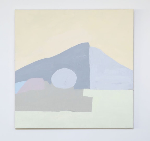 Etel Adnan,<em> Untitled</em>, 1985. Oil on canvas. 30 × 29 inches. Private collection. Courtesy Callicoon Fine Arts.