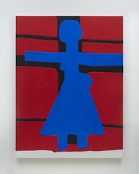 Sadie Benning, <em>The Crucifixion</em>, 2015. Aqua resin, wood, casein, and acrylic gouache. 81 x 61 inches. Courtesy the artist, Callicoon Fine Arts, and Mary Boone Gallery, New York. Photo: Chris Austin.