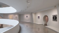 Installation view: <em>Agnes Martin</em>, Solomon R. Guggenheim Museum, New York, October 7, 2016 – January 11, 2017. Photo: David Heald.