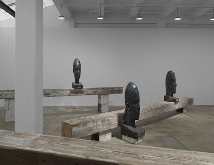 Installation view: <em>Silence</em>, Galerie Lelong, New York, February 2 – March 11, 2017. © Jaume Plensa. Courtesy Galerie Lelong, New York.
