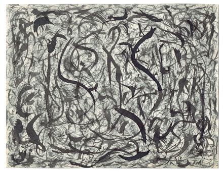 Jackson Mac Low, <em>Untitled</em>, 1951. Ink on paper, 6 × 8 inches. Collection of Anne Tardos. Courtesy Drawing Center.