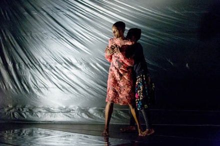 Katrina Reid and Okwui Okpokwasili in <em>Poor People's TV Room</em>. Photo: Mena Burnette of xmbphotography. 
