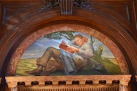 Mural at the New York Public Library. Photo: Richard Walker.