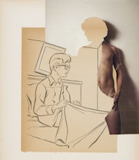 John O’Reilly, <em>Apparition</em>, 2014. Collage with found printed material. Courtesy Worcester Art Museum and the artist.