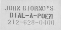 JOHN GIORNO’S <EM>DIAL-A-POEM</EM>, 1969.