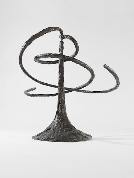 From Alexander Calder: Hypermobility.
Alexander Calder , <em>The Helices</em>, 1944. Bronze, 31